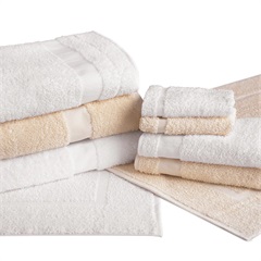 Cam Border Bath Towels